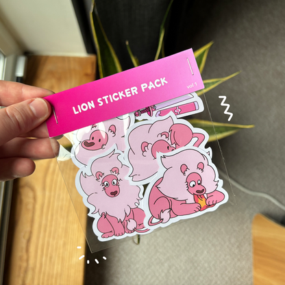 Steven Universe Lion Sticker Pack