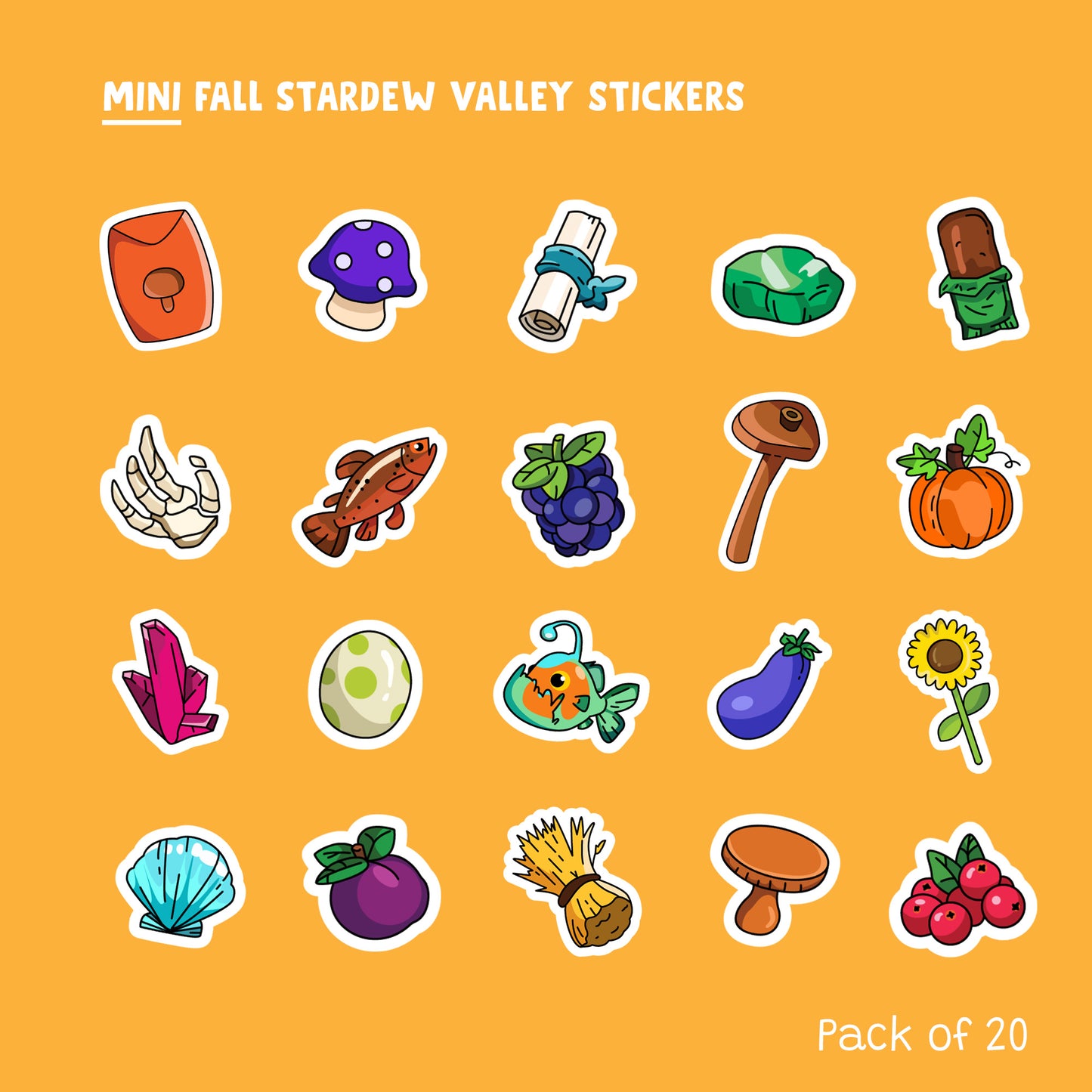 Stardew Valley Fall Sticker Pack