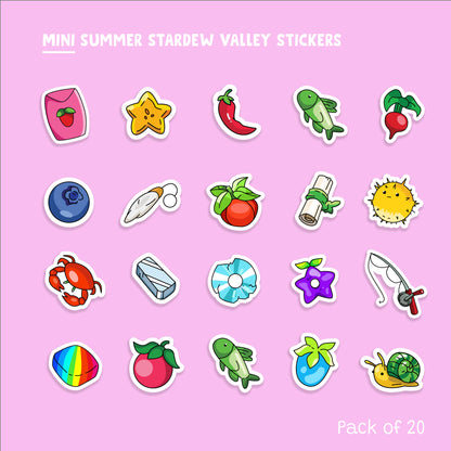 Stardew Valley Summer Sticker Pack