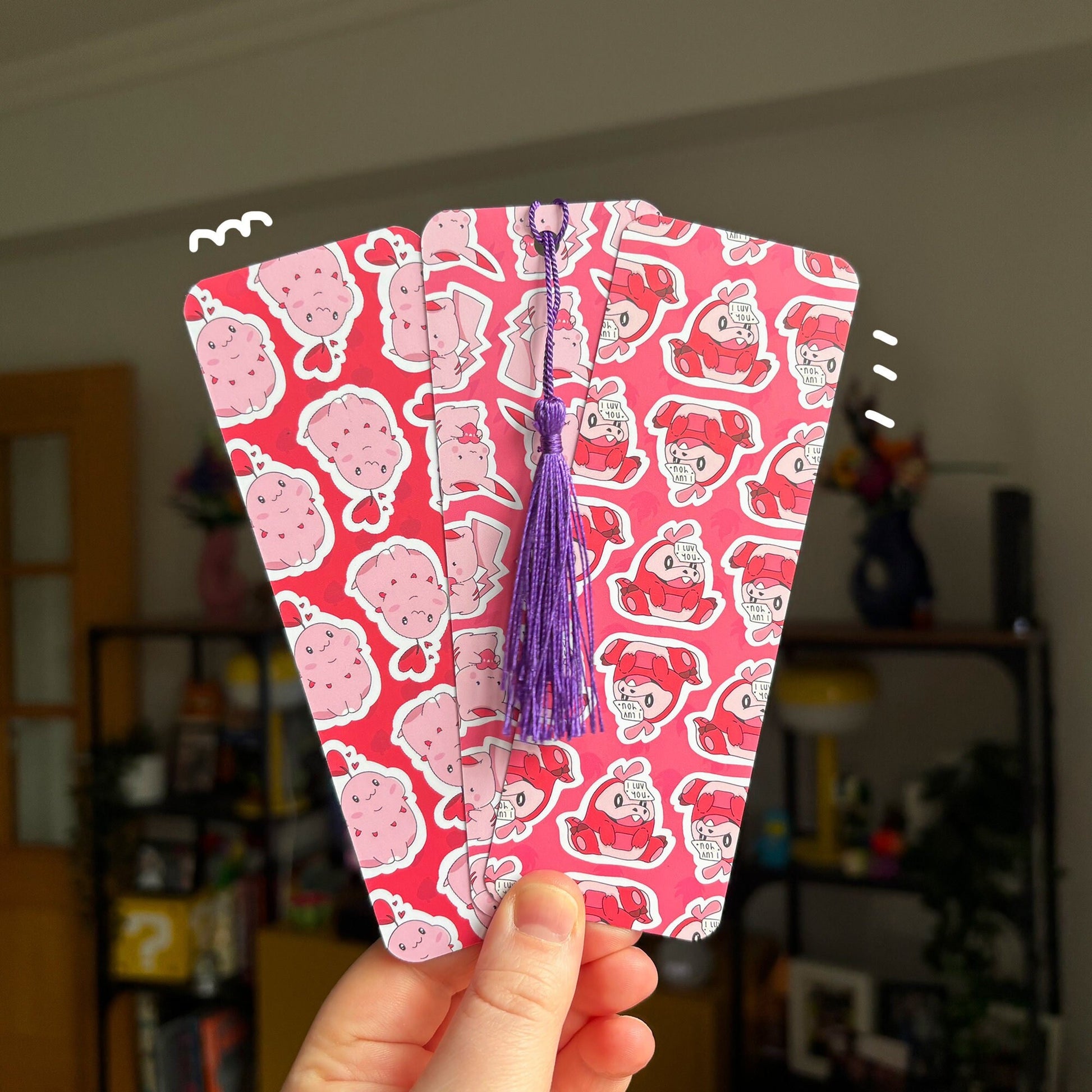 Valentines Gaming Bookmarks / Couples Bookmarks